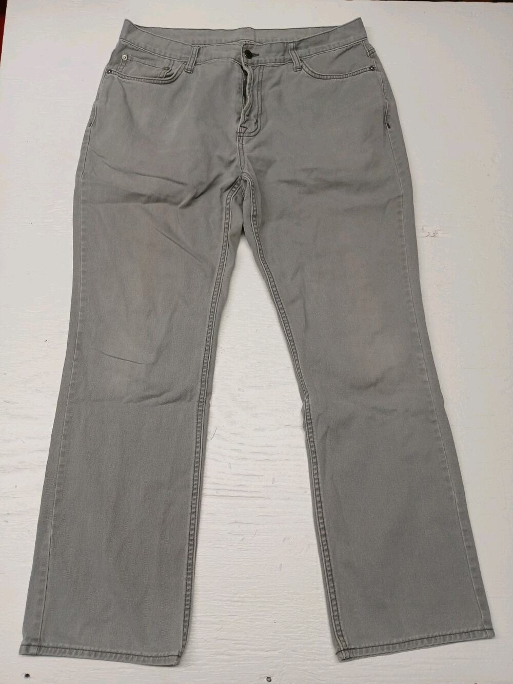 Old Navy (36x32) Gray Boot Cut Relaxed Straight Denim Jeans